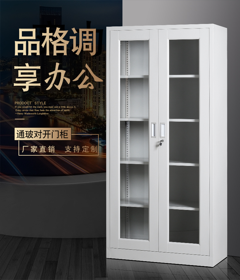通玻对开门柜